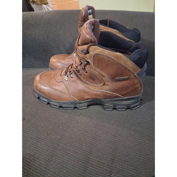 WOLVERINE DuraShocks Men\'s Size 11.5 Brown Leather‎ 6\